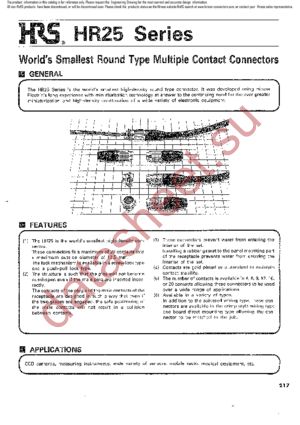 HR25-7P-6P datasheet  